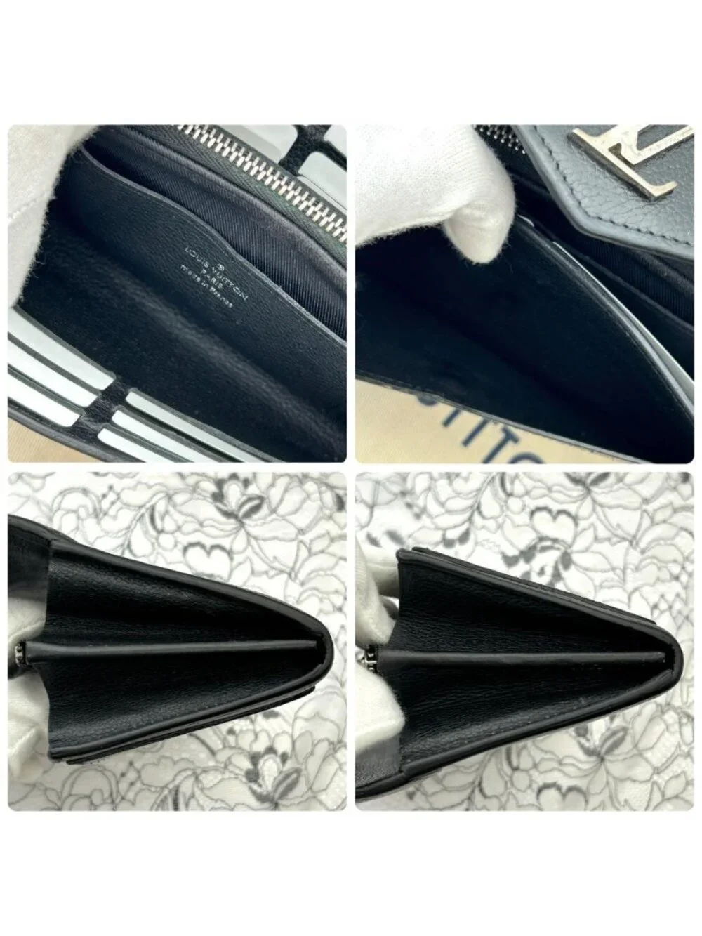Louis Vuitton Portefeuille My Lockme Noir Wallet